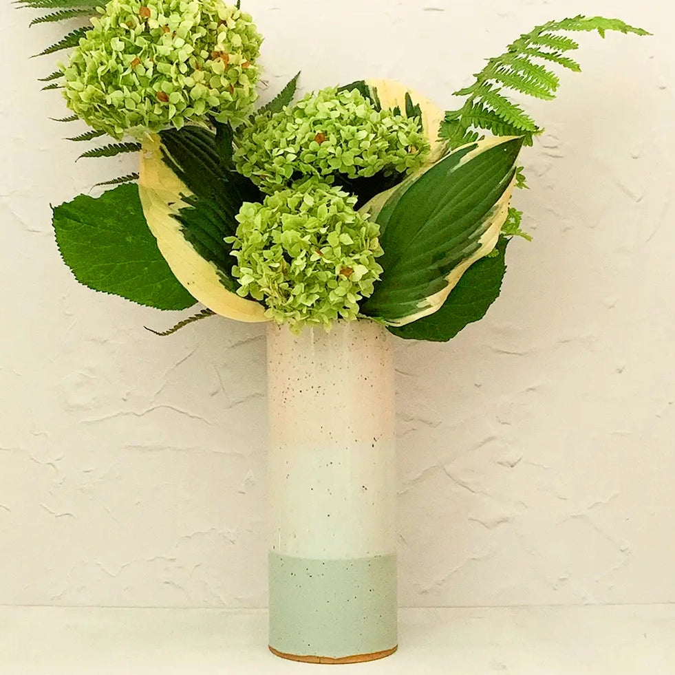 Handmade Ceramic Multi-Color 8" Vase