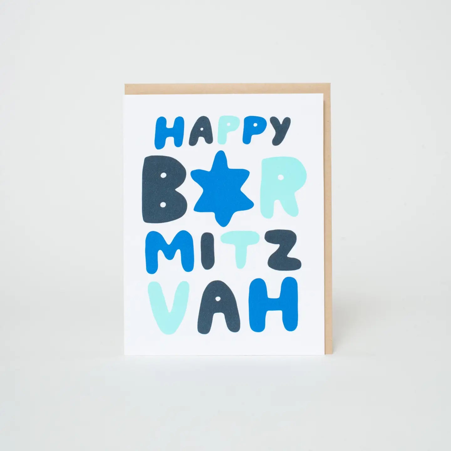 Happy Bar Mitzvah Letterpress Card