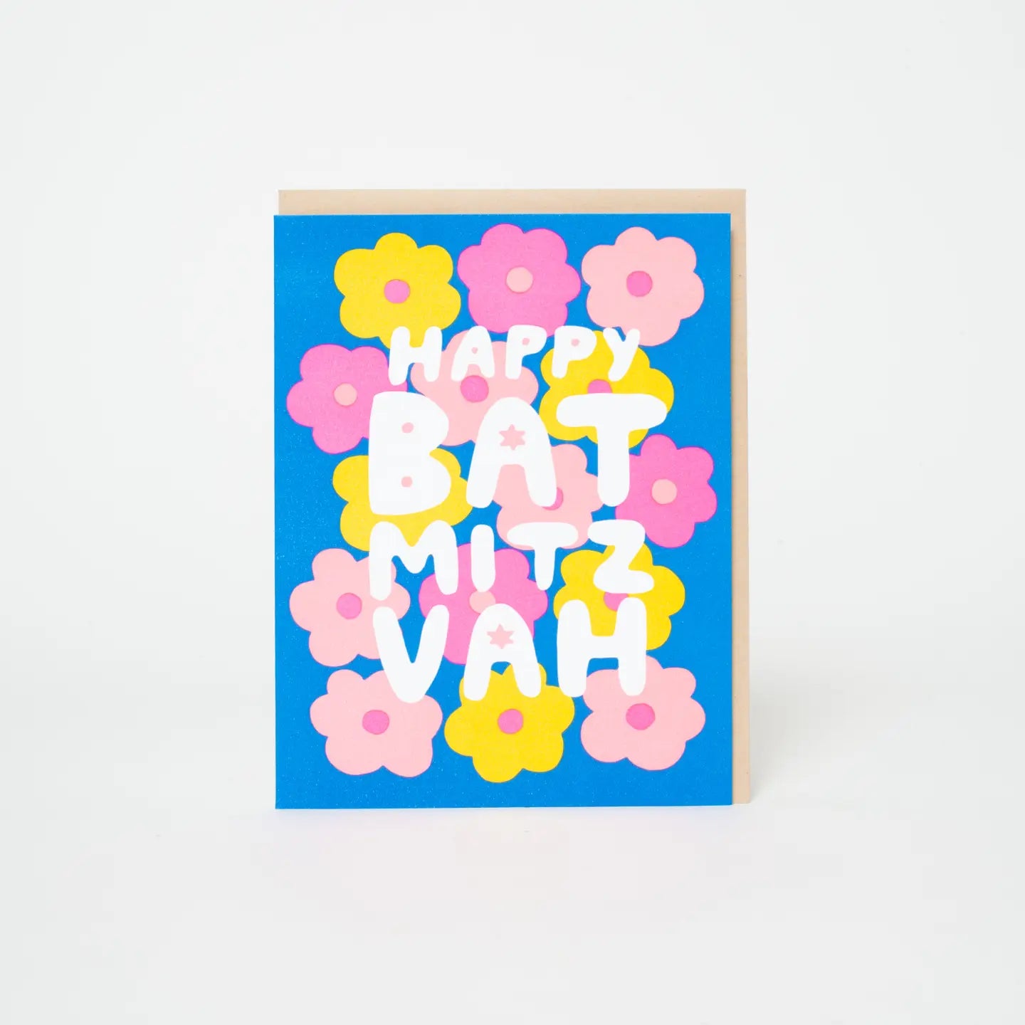 Happy Bat Mitzvah Letterpress Card