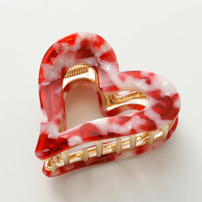 Heart 2.5" Metal Hair Clip