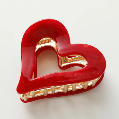 Heart 2.5" Metal Hair Clip