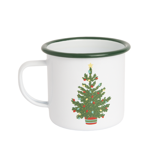 Christmas Tree Enamelware 16 Oz Jumbo Mug