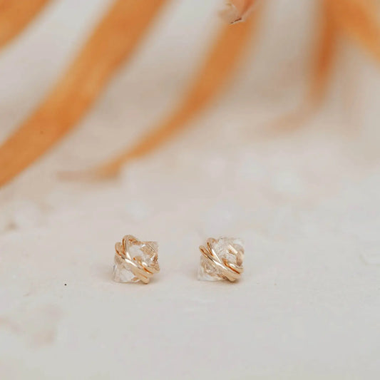 Herkimer Diamond Stud Earrings