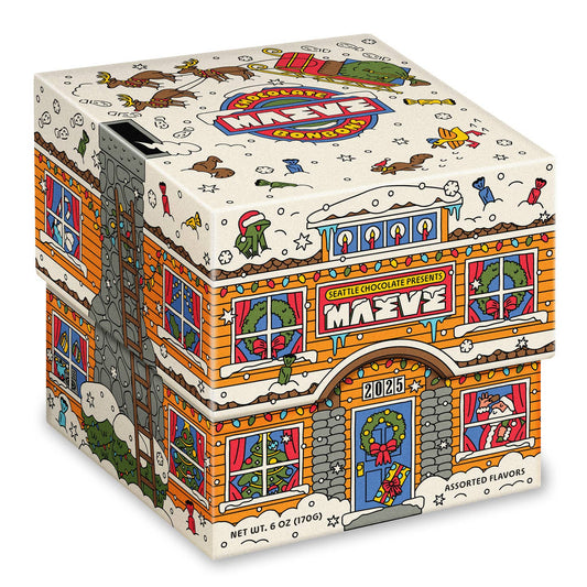 Holiday Bungalow Chocolate Bonbon Box