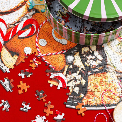 Holiday Cookie Tin 750 Piece Jigsaw Puzzle