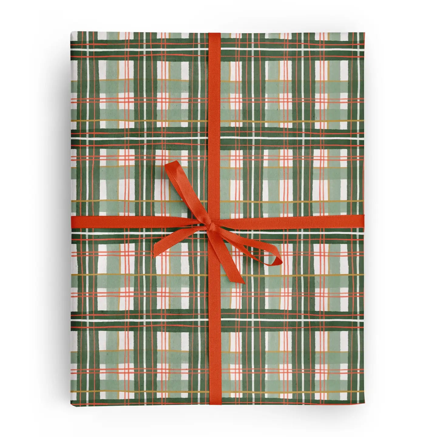 Holiday Plaid Gift Wrapping Sheets (Set of 3)