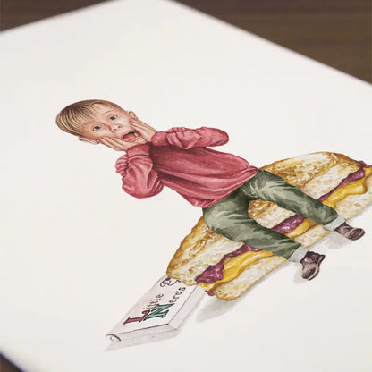 Kevin McCallister on a PB & J 8" x 10" Archival Print