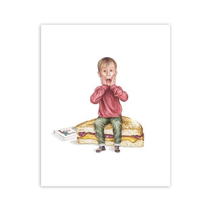 Kevin McCallister on a PB & J 8" x 10" Archival Print