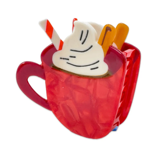 Hot Cocoa Midi 2.5" Hair Clip