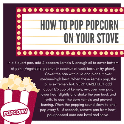 Movie Night 8 Oz Popcorn Kernels