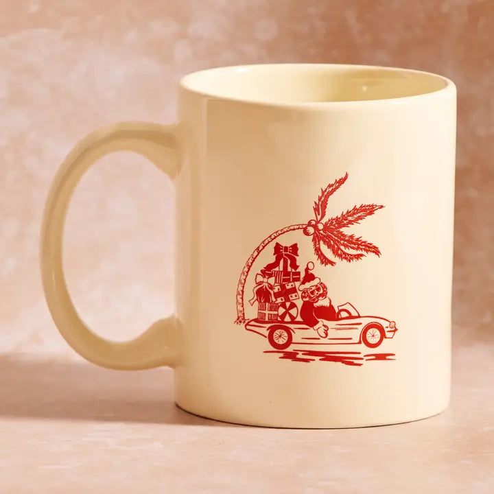 Island Santa Almond and Red Coffee Mug