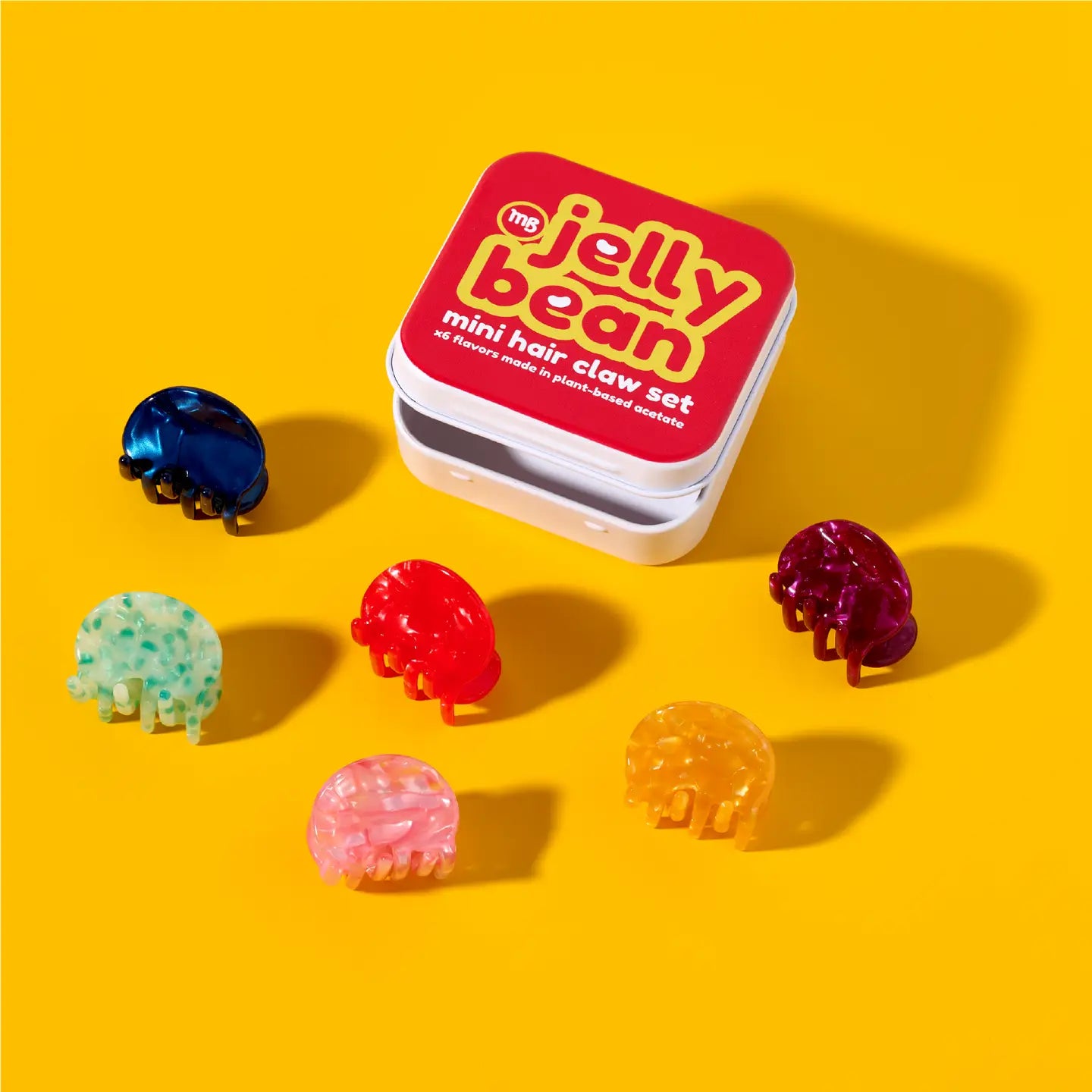 Jelly Bean Mini Hair Claws (Set of 6)