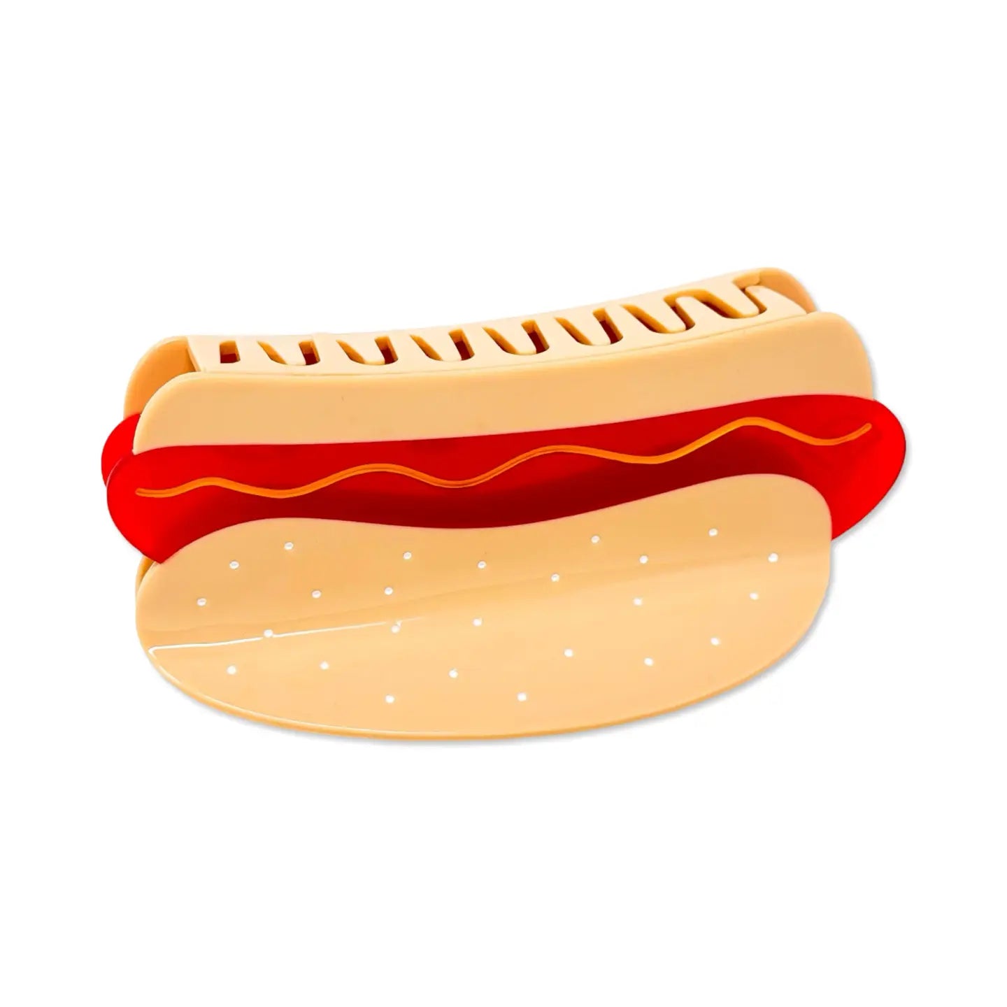 Jumbo Hot Dog 5.5" Hair Clip