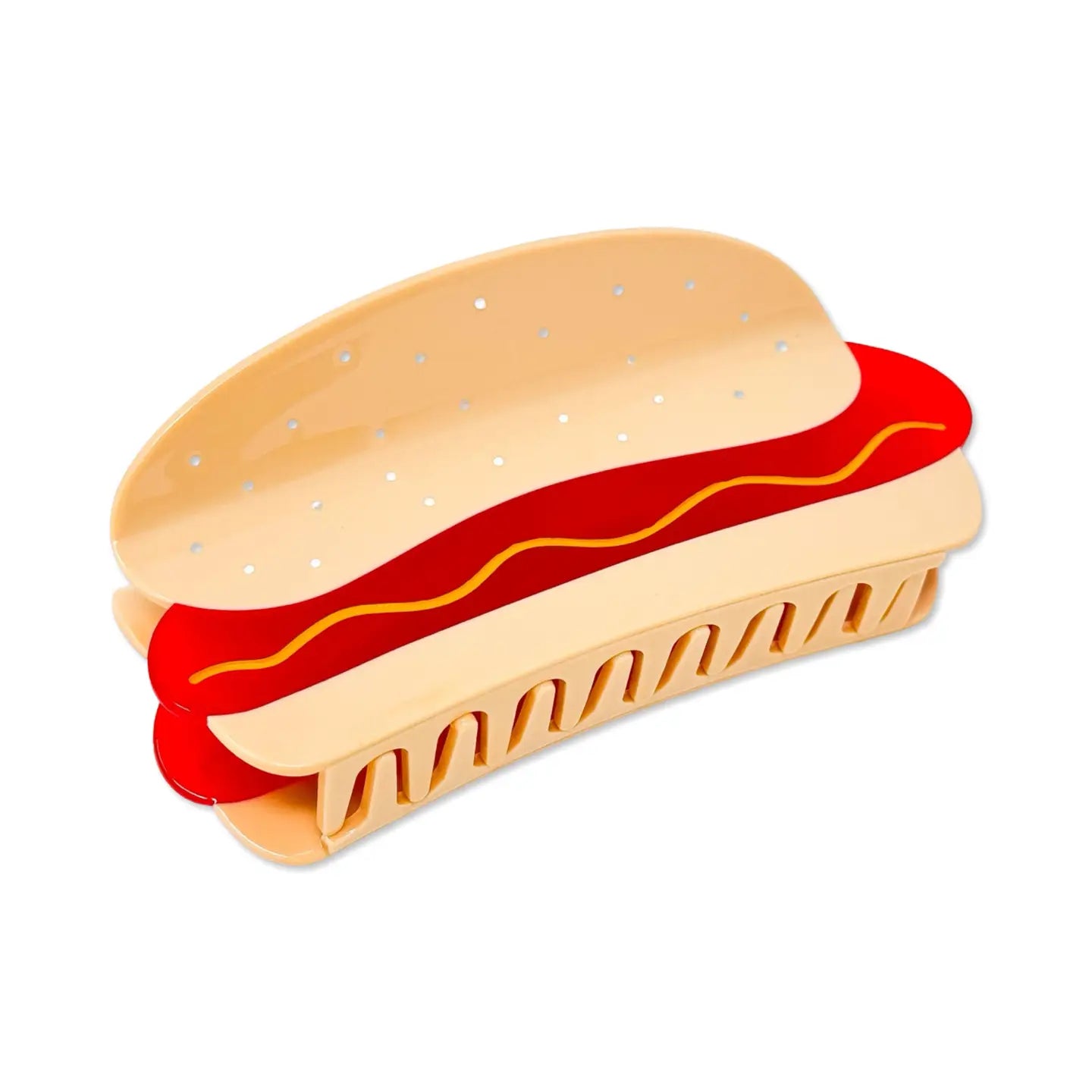 Jumbo Hot Dog 5.5" Hair Clip