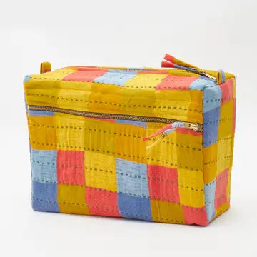 Kantha Hand Stitched Toiletry Bag