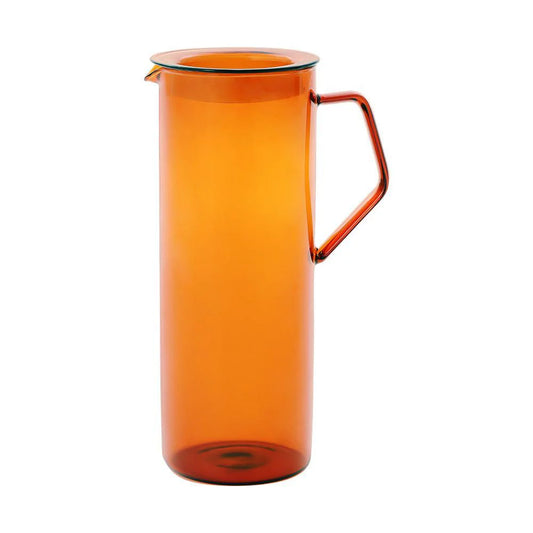 Cast Amber 42 Oz Glass Pitcher