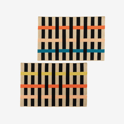 Ribbon Stripe Knit Placemats (Set of 4)