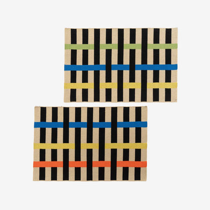 Ribbon Stripe Knit Placemats (Set of 4)