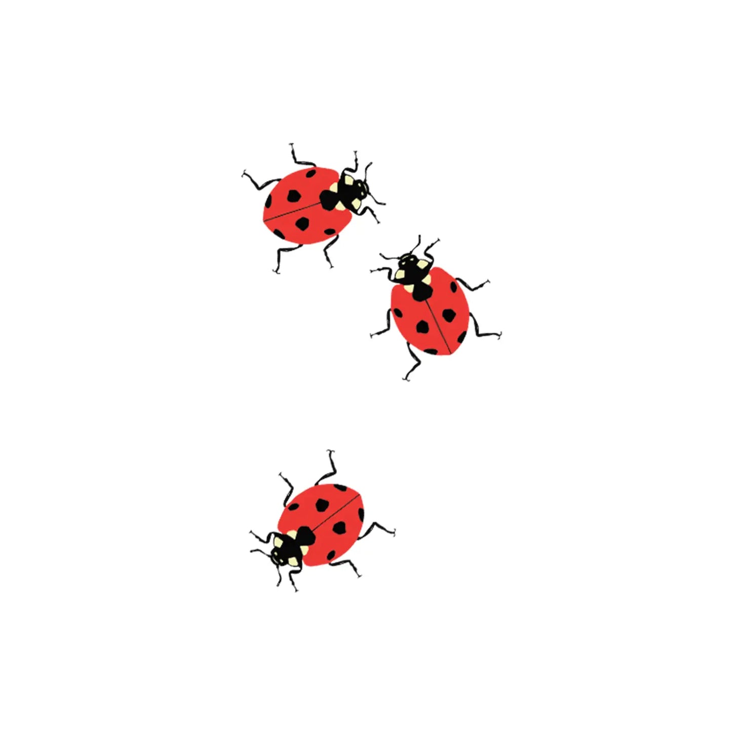 Ladybugs Temporary Tattoos (Pack of 2)