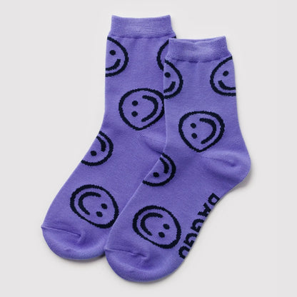 Bamboo Woven Crew Socks