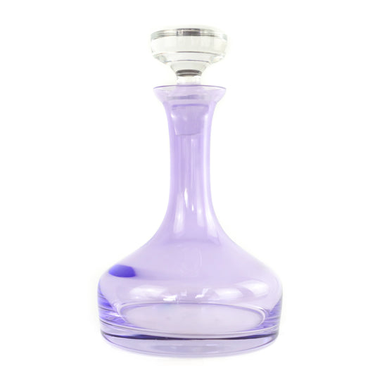 Handblown Lavender Purple Glass Vogue Decanter