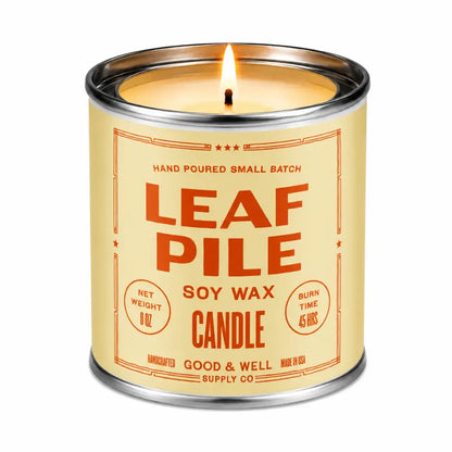 Fall Themed 8 Oz Soy Tin Candle