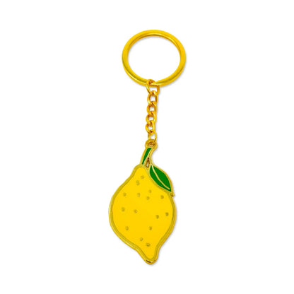 Lemon Enamel Keychain