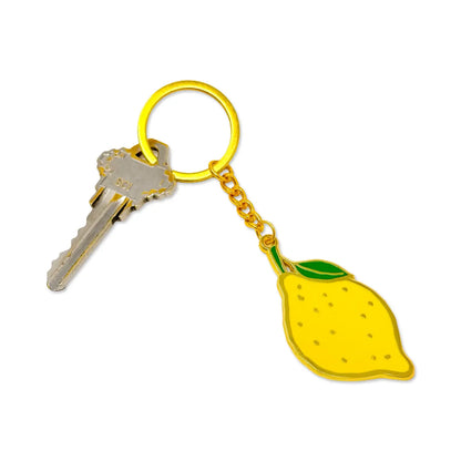 Lemon Enamel Keychain