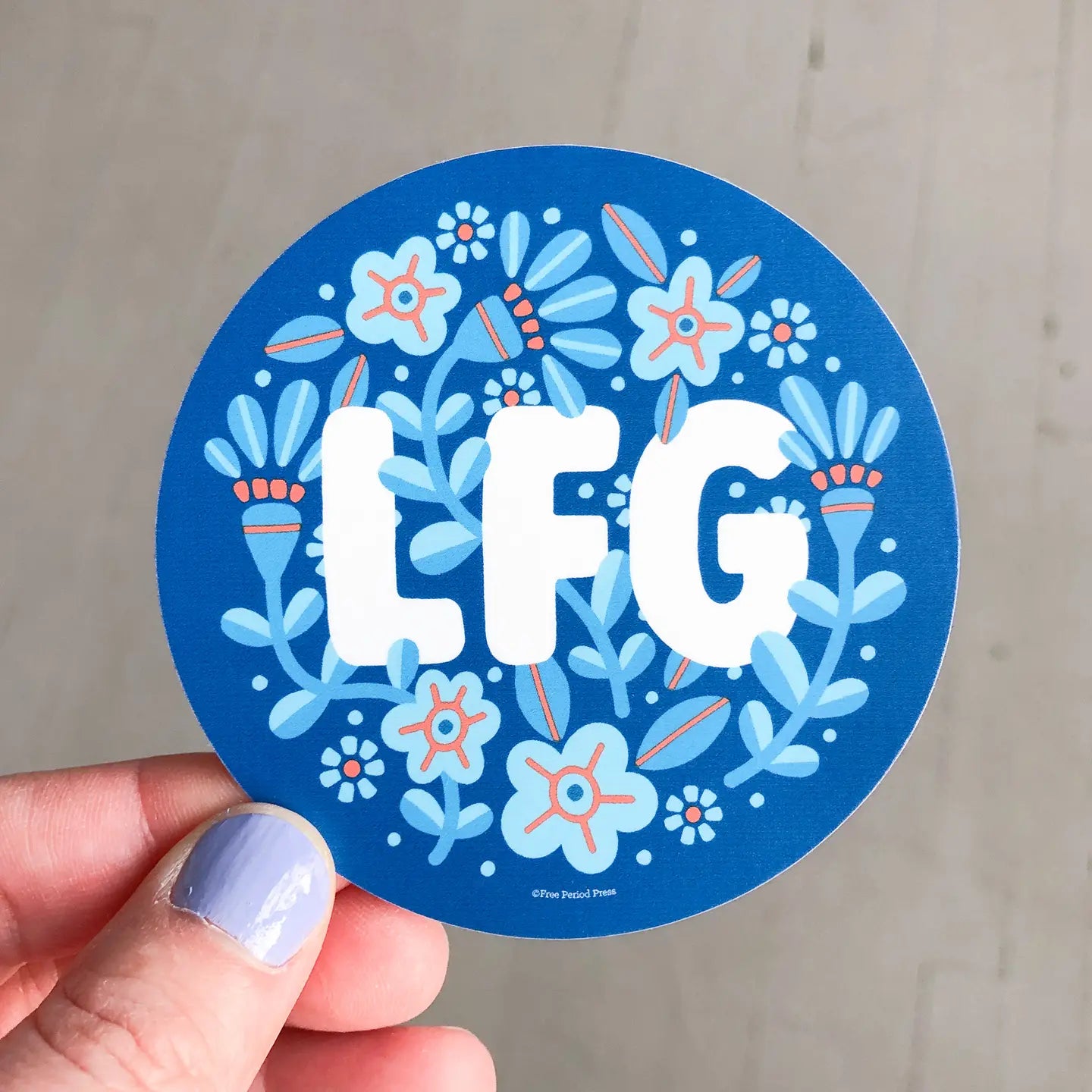 LFG Circle Vinyl Sticker