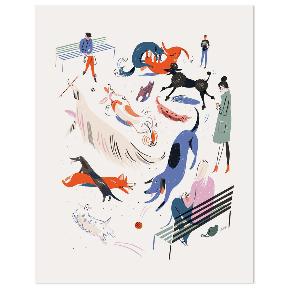 Dog Park 11" x 14" Archival Print