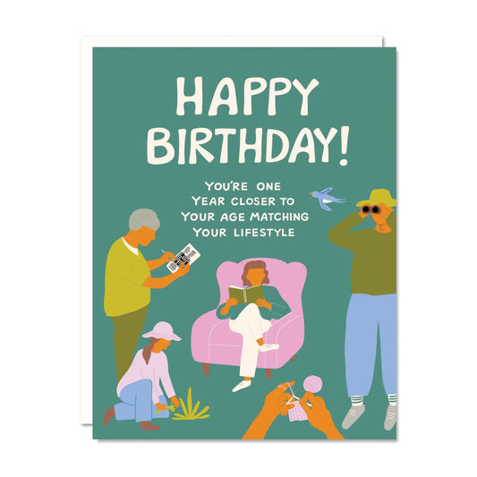 Lifestyle Matching Age Birthday Card