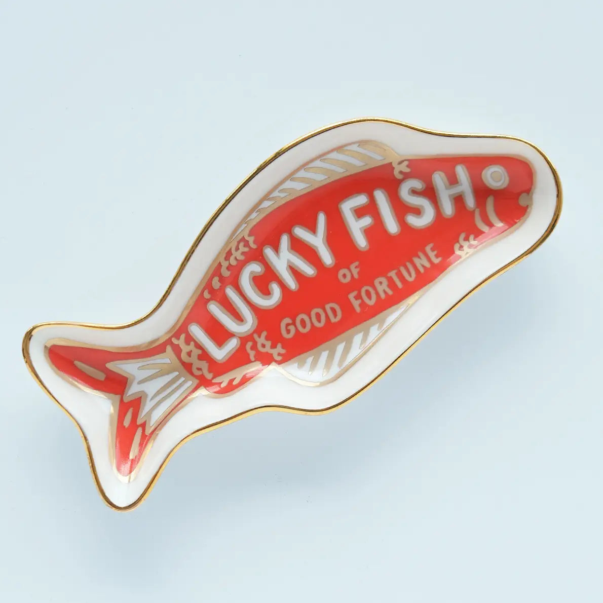 Lucky Fish Ceramic Trinket Dish