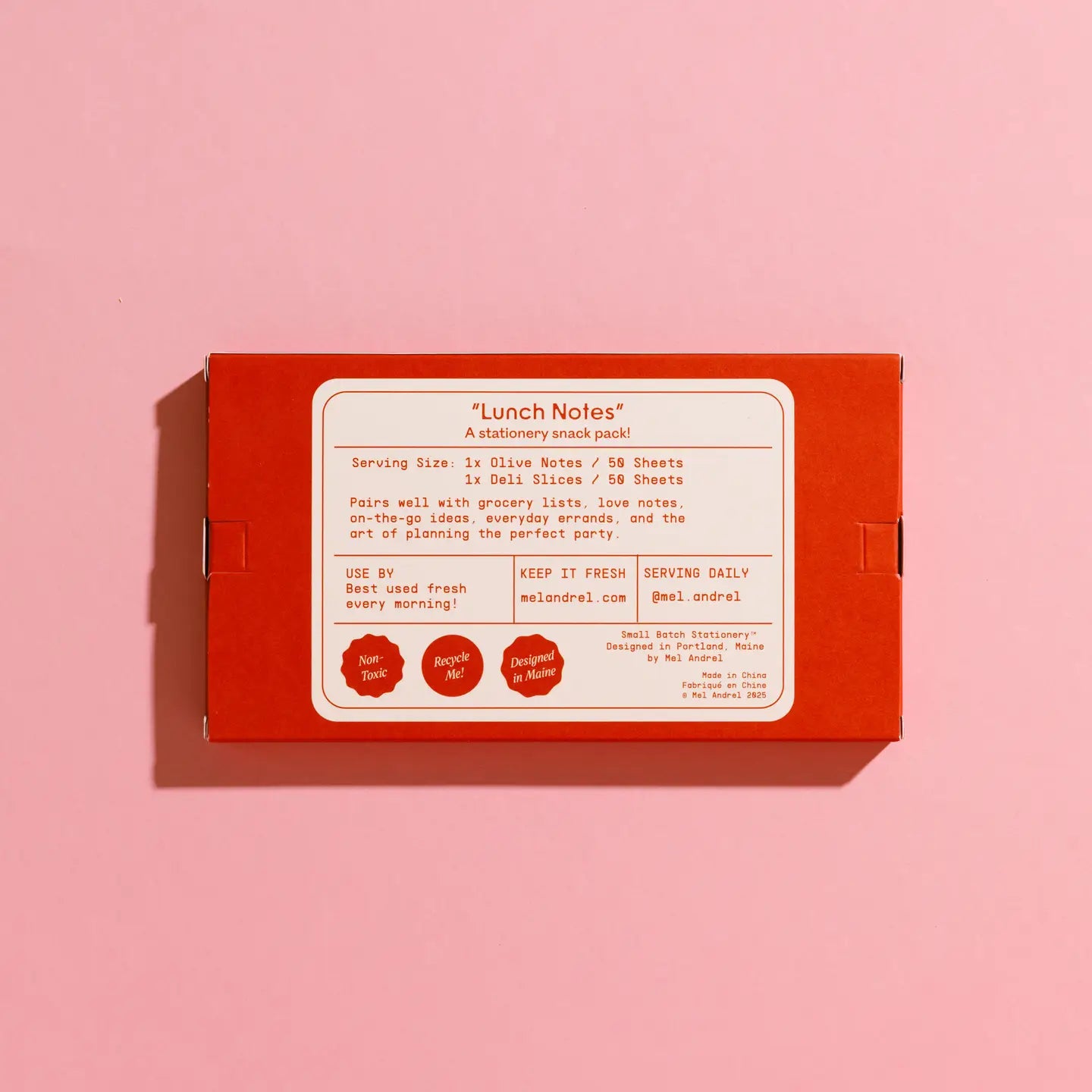 Lunch Notes Sticky Notepad Set (Set of 2)