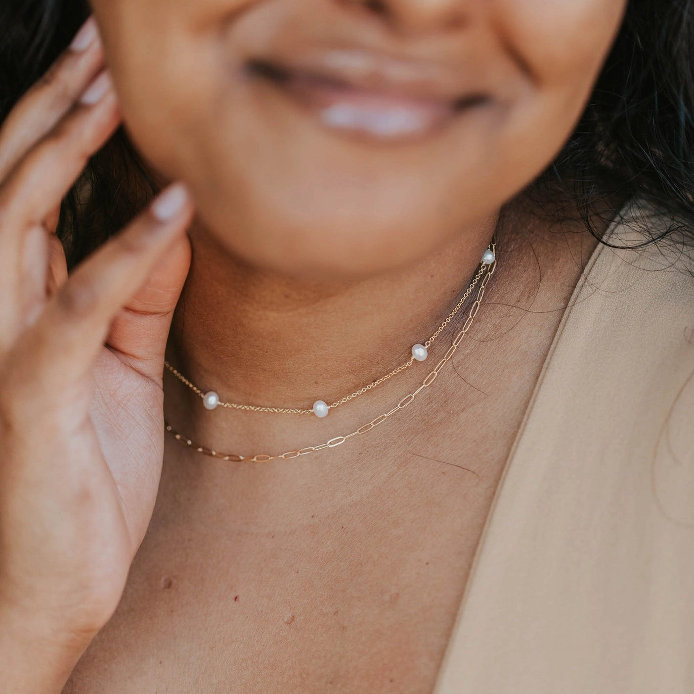 Maeve 14K Gold Linked Chain Necklace