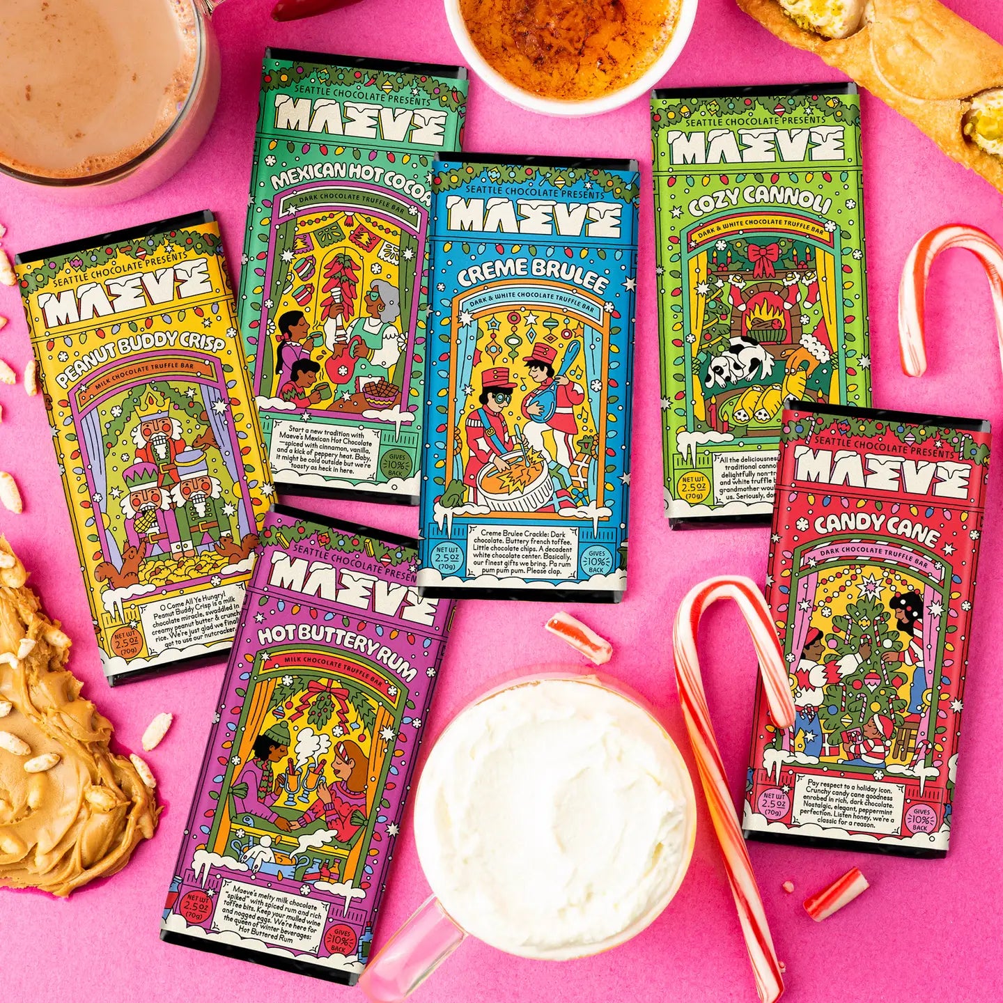 Maeve Holiday Chocolate Truffle Bar