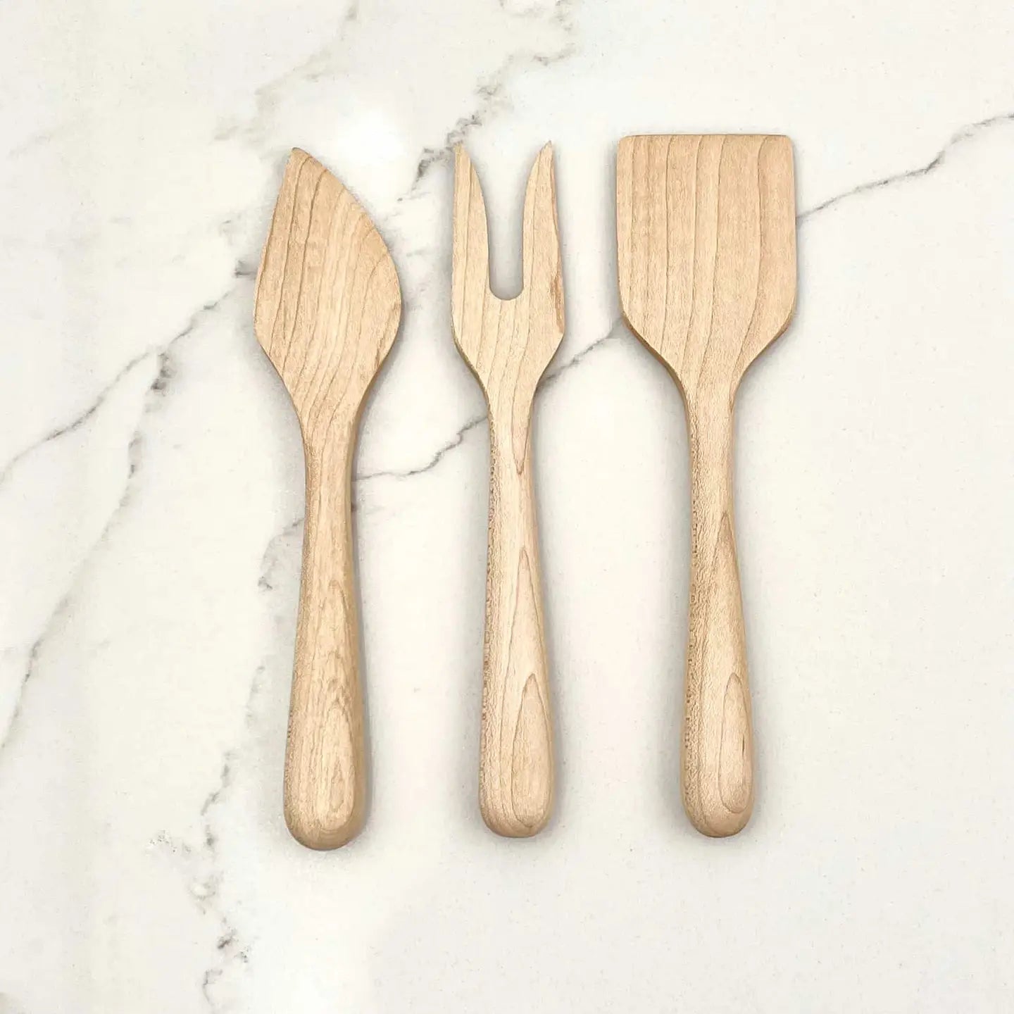 Hardwood Cheese Serving Utensils (Set of 3)