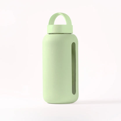 Glass & Silicone Reusable Day Water Bottle