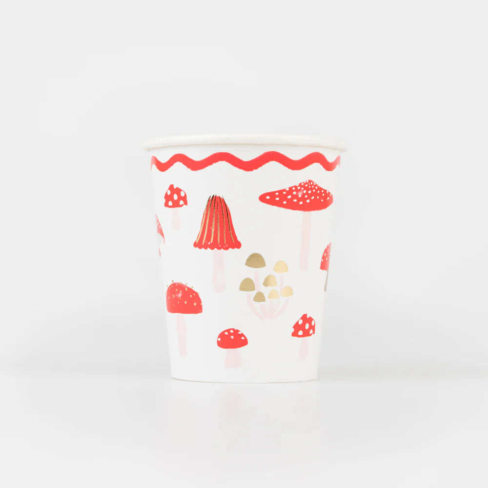 Merry Mushrooms Paper Cups (Pack of 8)