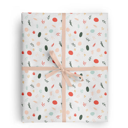 Merry Shapes Holiday Gift Wrap Sheets (Set of 3)