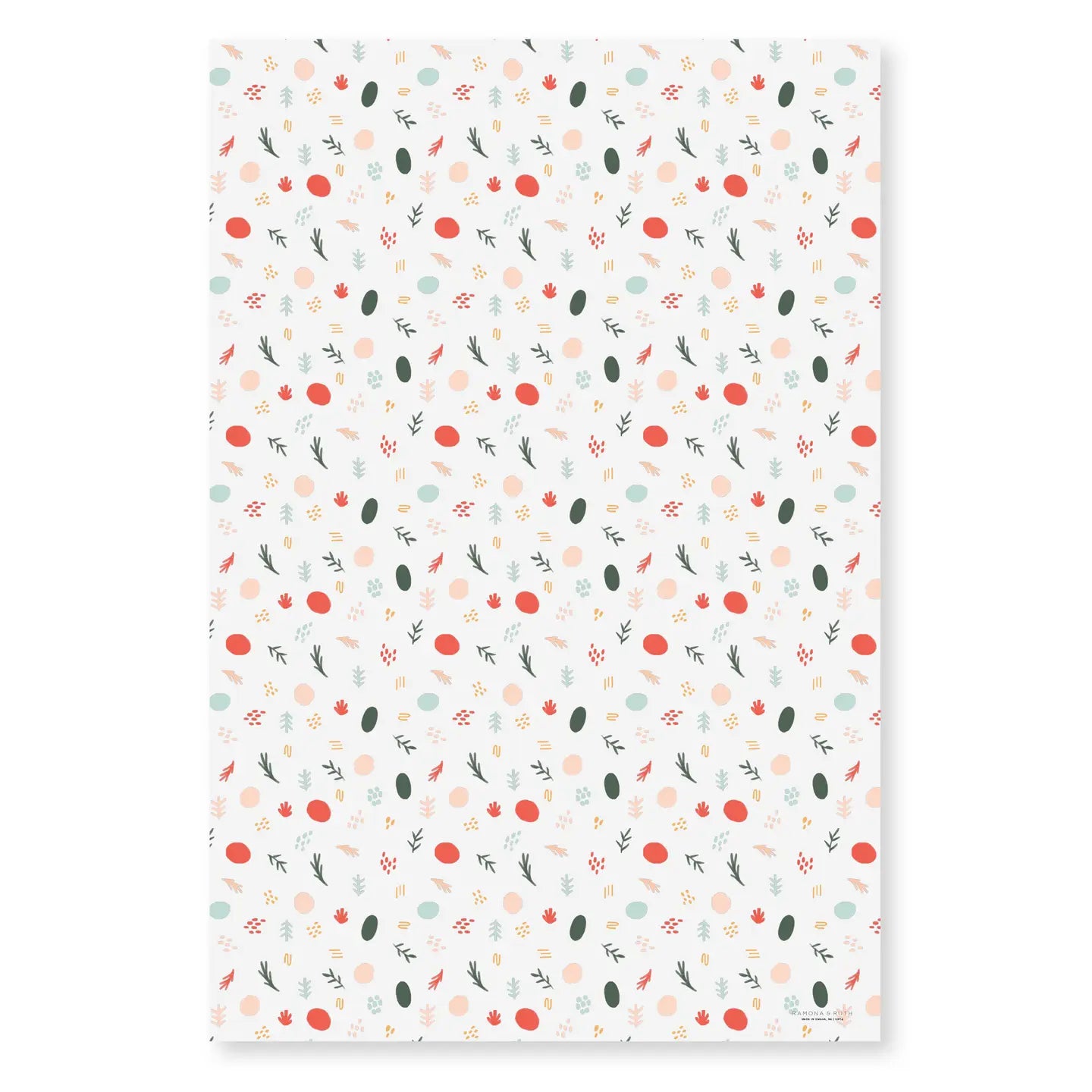 Merry Shapes Holiday Gift Wrap Sheets (Set of 3)