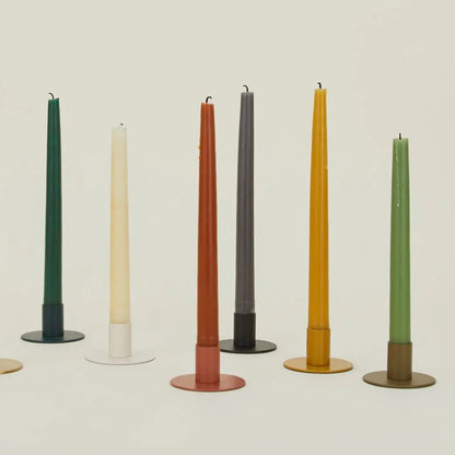 Essential Metal Taper Candle Holders (Set of 2)