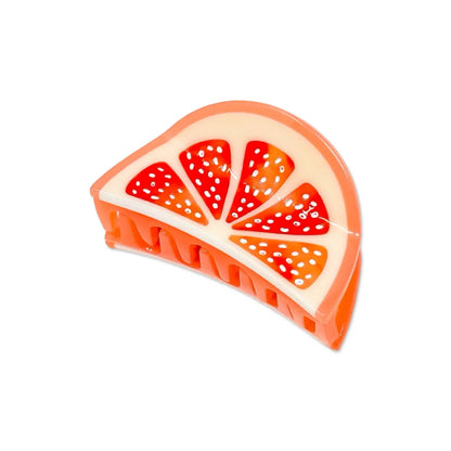 Mini Grapefruit Slice 2" Hair Clip