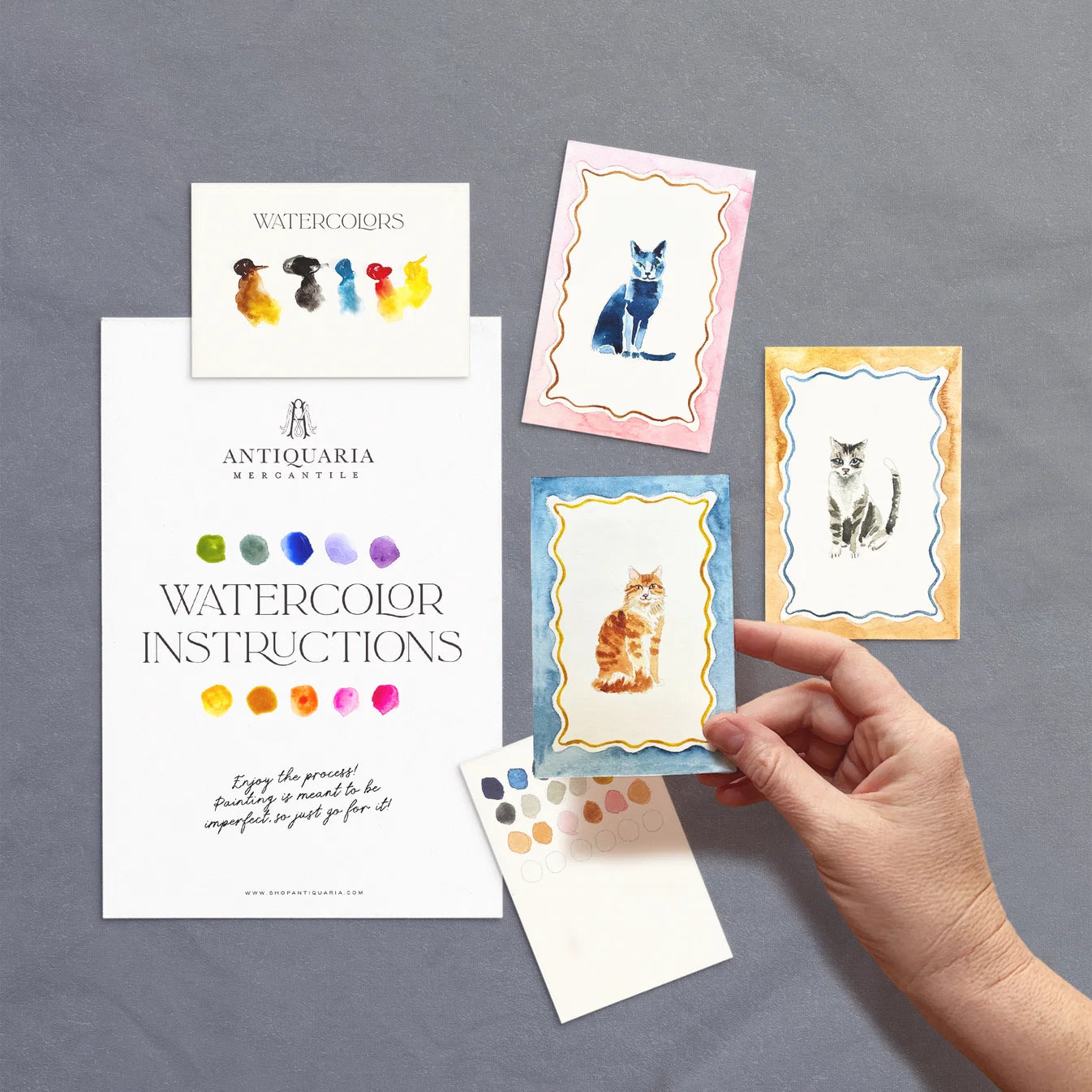 Cats Mini Watercolor Painting Kit