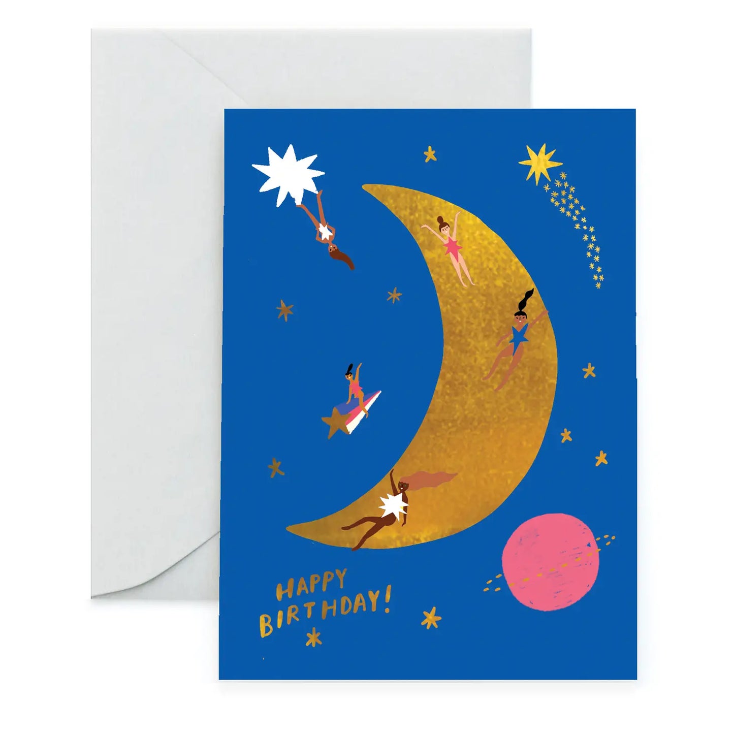 Moon Landing Happy Birthday Card