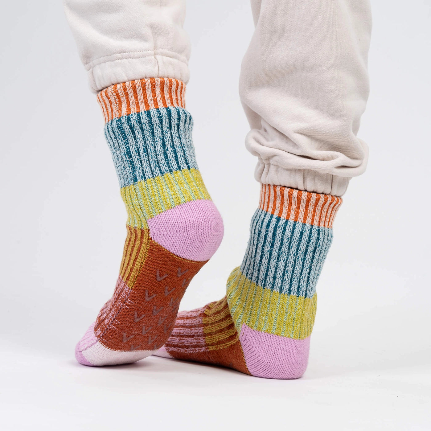 Mosaic Knit House Socks