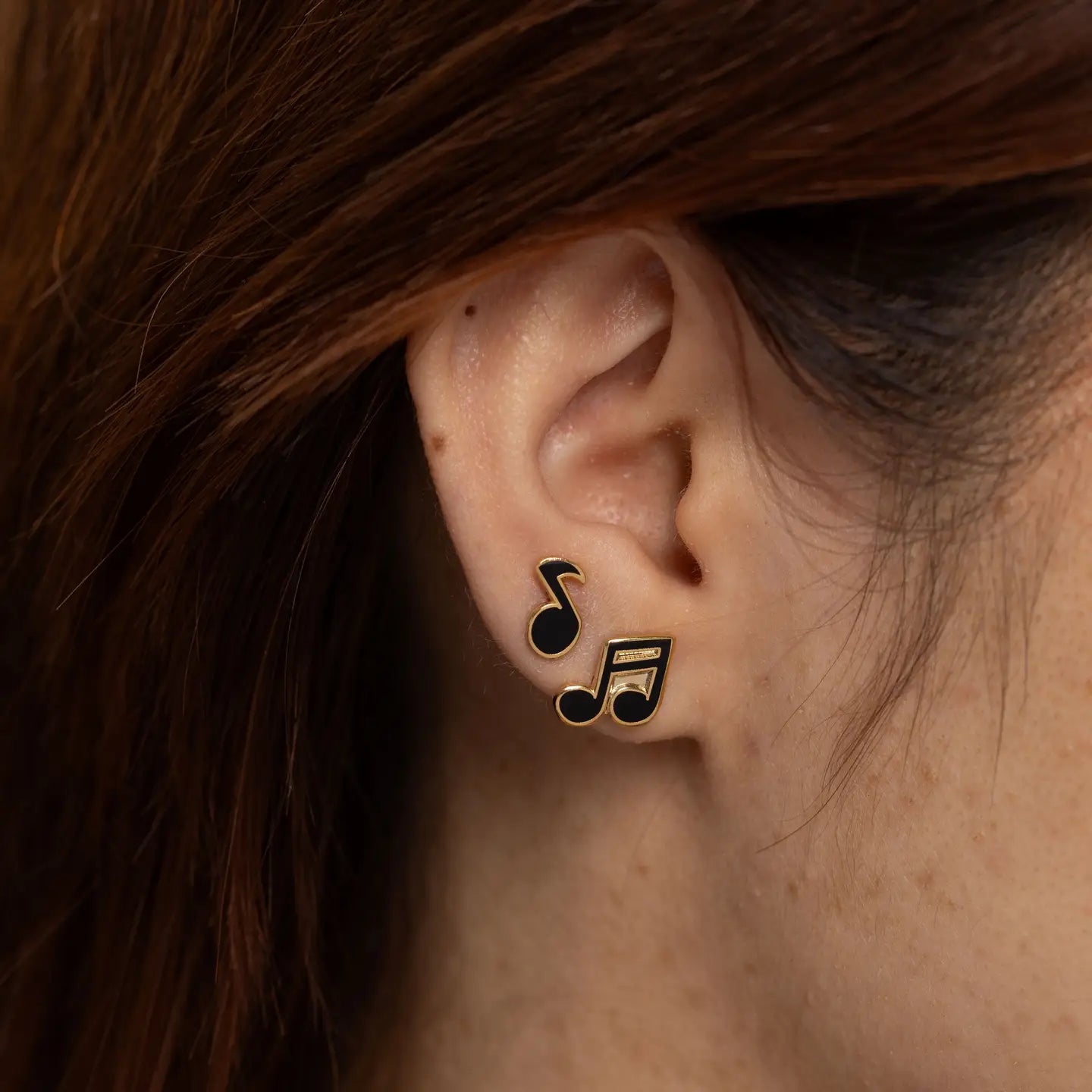 Music Note Earring Set