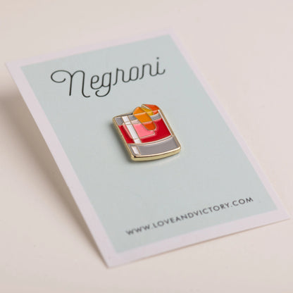 Negroni Cocktail Enamel Pin