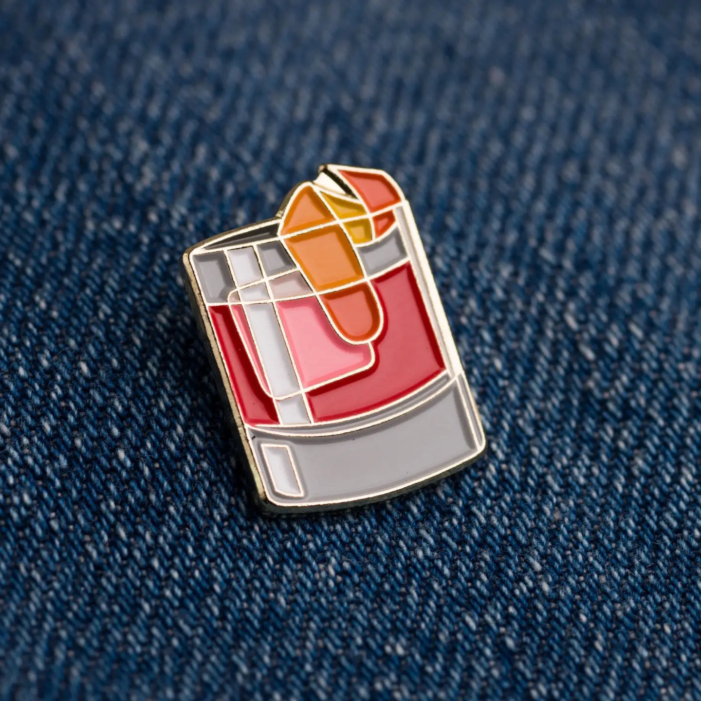 Negroni Cocktail Enamel Pin