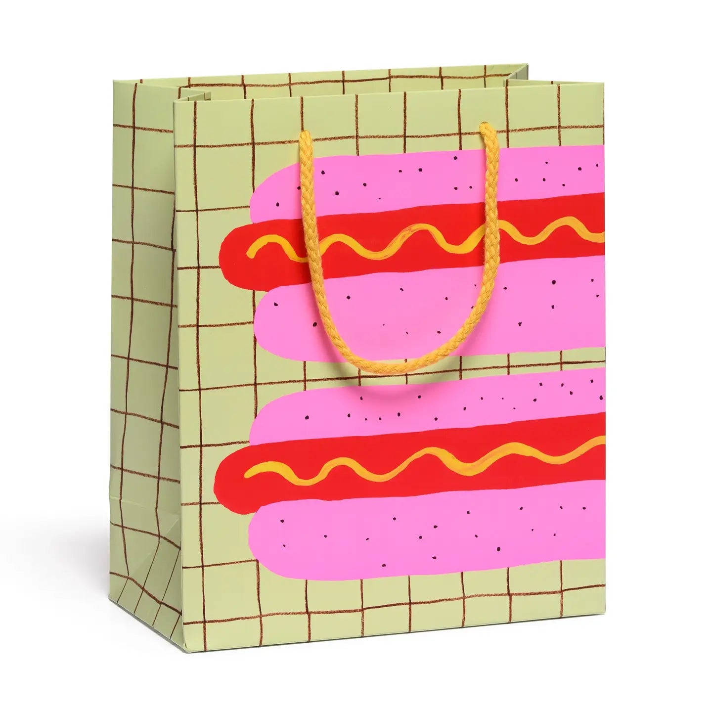 Neon Hot Dog 8" x 9.5" Gift Bag