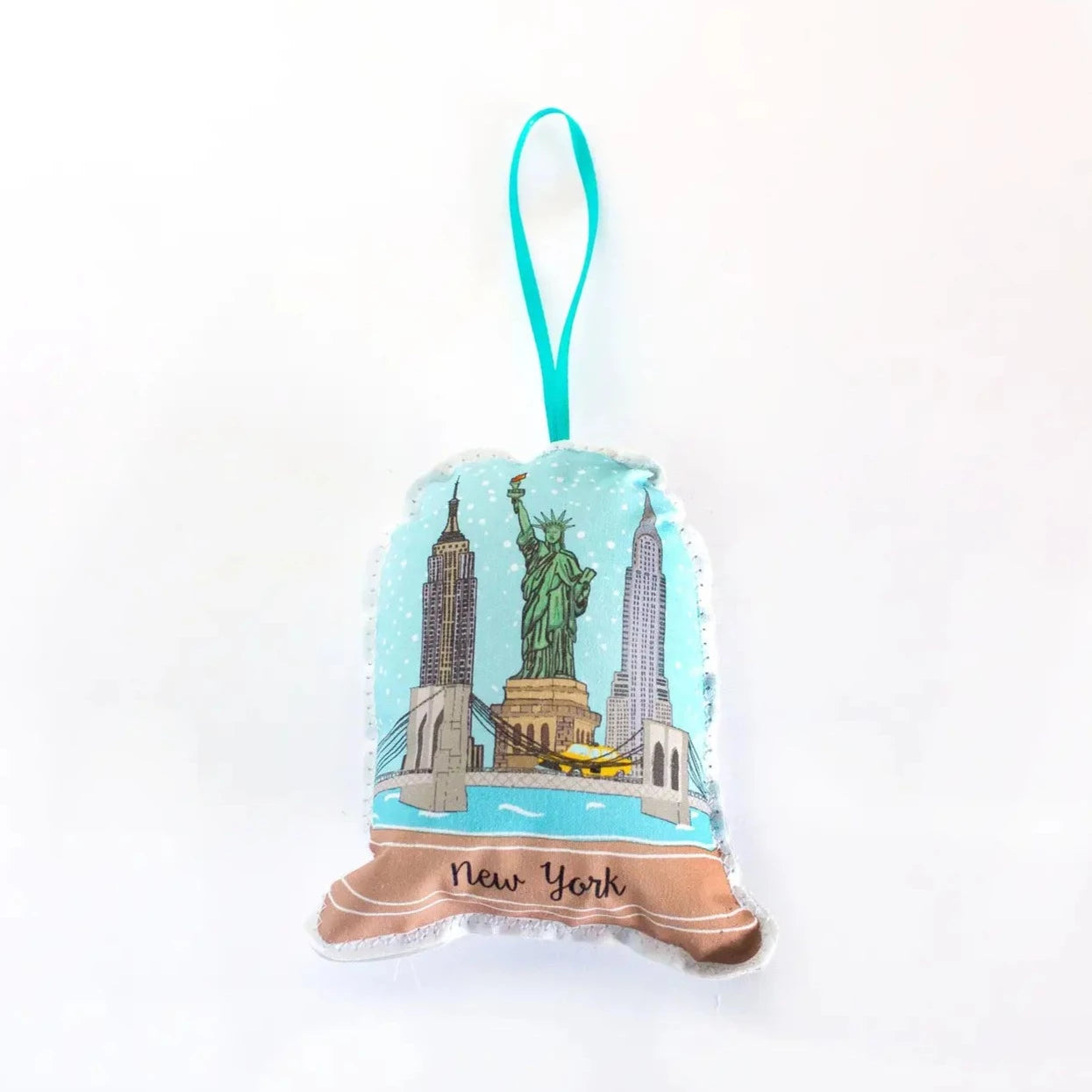 New York City Snow Globe Travel Stuffed Ornament